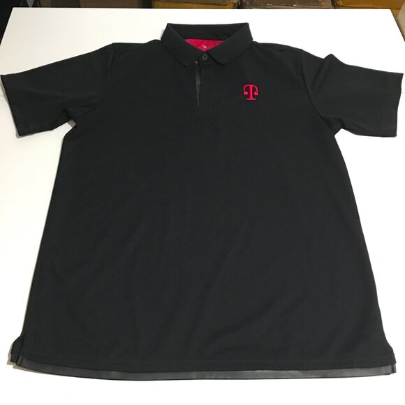 T-Mobile Employee Worker Uniform Men Medium Polo Shirt Black - Picture 1 of 7